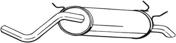 Bakre ljuddämpare Bosal 279-223 BOSAL