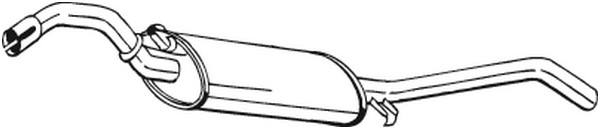 Bakre ljuddämpare Bosal 279-385 BOSAL