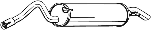 Bakre ljuddämpare Bosal 279-403 BOSAL