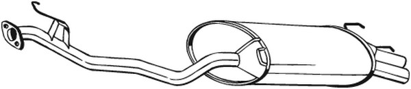 Bakre ljuddämpare Bosal 279-513 BOSAL