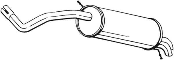 Bakre ljuddämpare Bosal 279-537 BOSAL