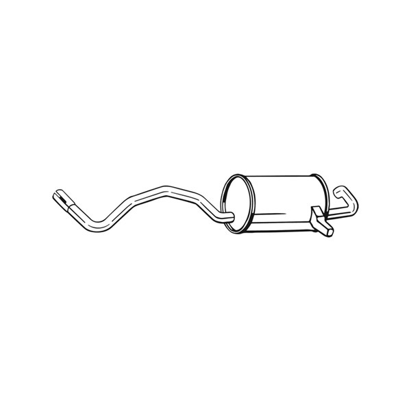 Bakre ljuddämpare Bosal 279-549 BOSAL