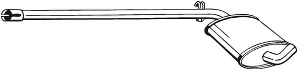 Mittenljuddämpare Bosal 279-695 BOSAL