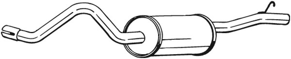 Bakre ljuddämpare Bosal 279-765 BOSAL
