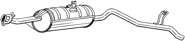 Bakre ljuddämpare Bosal 280-025 BOSAL