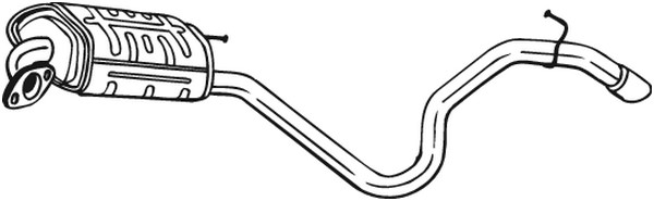 Bakre ljuddämpare Bosal 280-147 BOSAL Bakre ljuddämpare Bosal 280-147 BOSAL