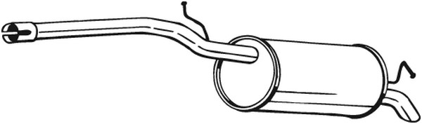 Bakre ljuddämpare BOSAL