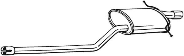 Bakre ljuddämpare Bosal 280-241 BOSAL