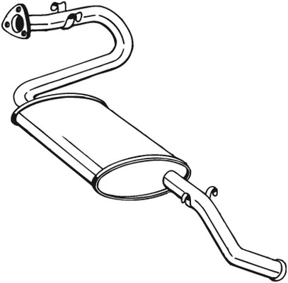Bakre ljuddämpare Bosal 280-273 BOSAL