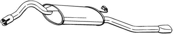 Bakre ljuddämpare Bosal 280-655 BOSAL
