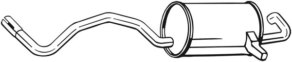 Bakre ljuddämpare Bosal 280-813 BOSAL