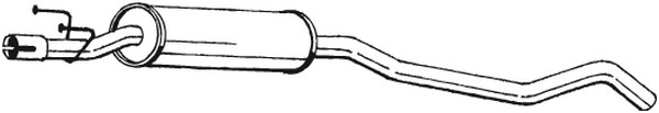 Mittenljuddämpare Bosal 281-039 BOSAL