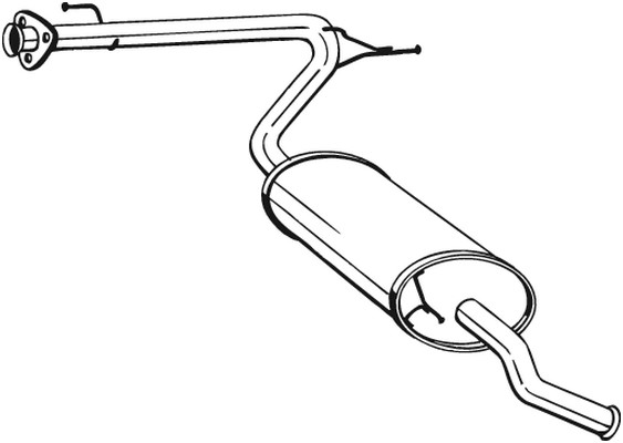 Bakre ljuddämpare Bosal 281-093 BOSAL