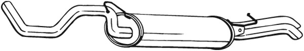 Bakre ljuddämpare Bosal 281-227 BOSAL