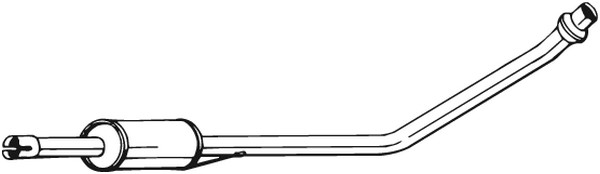 Mittenljuddämpare Bosal 281-235 BOSAL