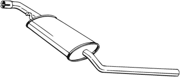 Mittenljuddämpare Bosal 281-241 BOSAL
