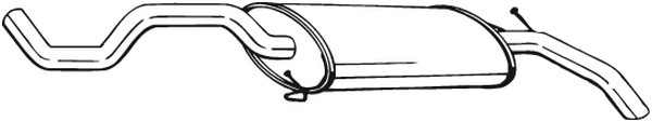 Bakre ljuddämpare Bosal 281-377 BOSAL