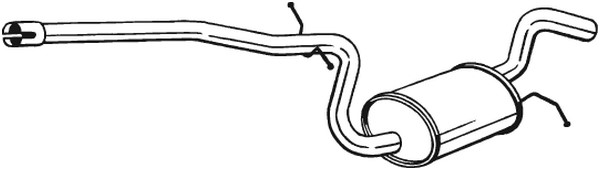 Mittenljuddämpare BOSAL