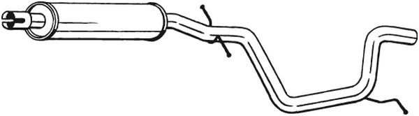 Mittenljuddämpare Bosal 281-457 BOSAL