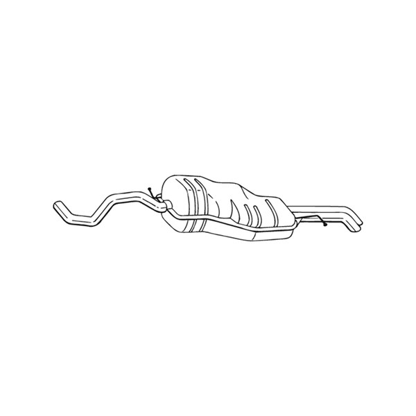 Bakre ljuddämpare Bosal 281-531 BOSAL
