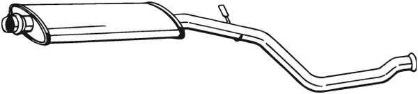 Mittenljuddämpare Bosal 281-609 BOSAL