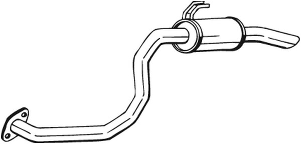 Bakre ljuddämpare Bosal 281-653 BOSAL