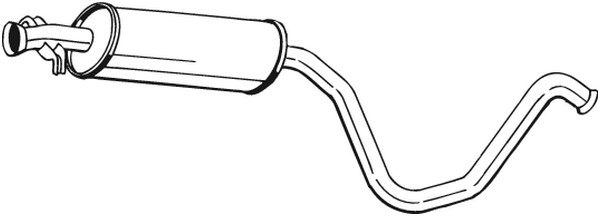 Mittenljuddämpare, Mitt Bosal 281-831 BOSAL