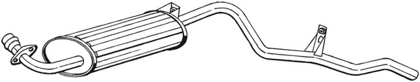 Bakre ljuddämpare Bosal 281-837 BOSAL
