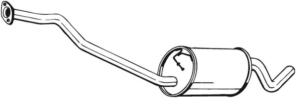 Mittenljuddämpare Bosal 281-845 BOSAL