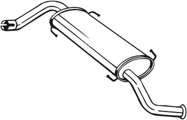 Bakre ljuddämpare Bosal 281-859 BOSAL