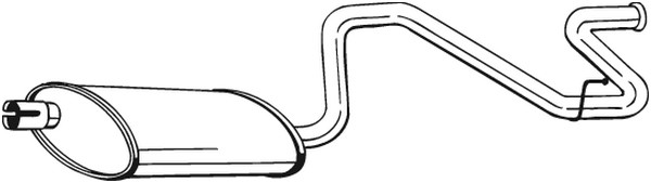Bakre ljuddämpare Bosal 281-867 BOSAL