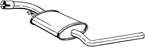 Mittenljuddämpare Bosal 281-891 BOSAL