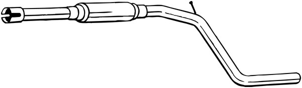 Mittenljuddämpare Bosal 281-957 BOSAL