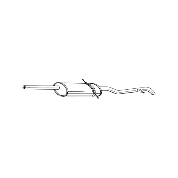 Bakre ljuddämpare Bosal 282-061 BOSAL