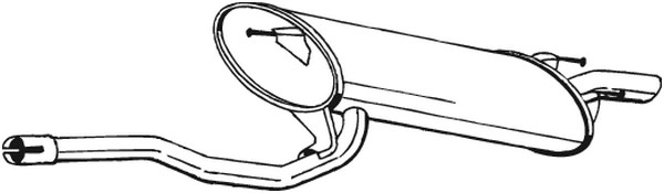 Bakre ljuddämpare Bosal 282-085 BOSAL