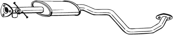Mittenljuddämpare Bosal 282-129 BOSAL