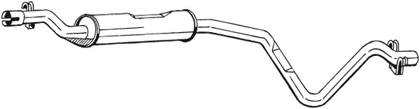 Mittenljuddämpare Bosal 282-247 BOSAL