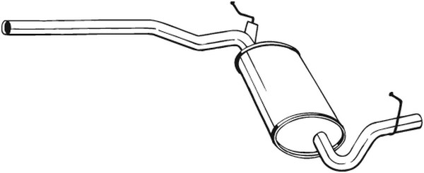 Mittenljuddämpare Bosal 282-363 BOSAL