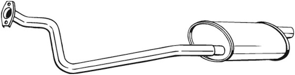 Främre ljuddämpare Bosal 282-379 BOSAL