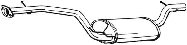 Mittenljuddämpare BOSAL