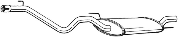 Bakre ljuddämpare Bosal 282-683 BOSAL