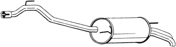 Bakre ljuddämpare Bosal 282-691 BOSAL