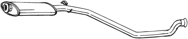 Mittenljuddämpare Bosal 282-849 BOSAL