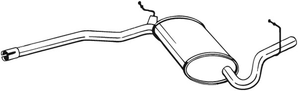 Mittenljuddämpare Bosal 282-915 BOSAL