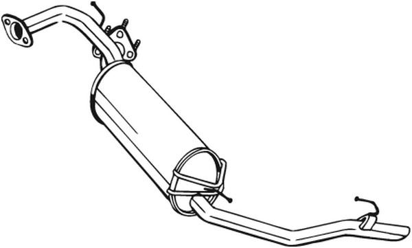 Bakre ljuddämpare Bosal 282-949 BOSAL