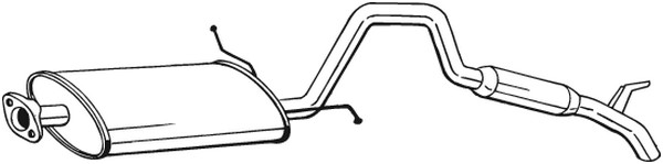 Bakre ljuddämpare Bosal 282-959 BOSAL