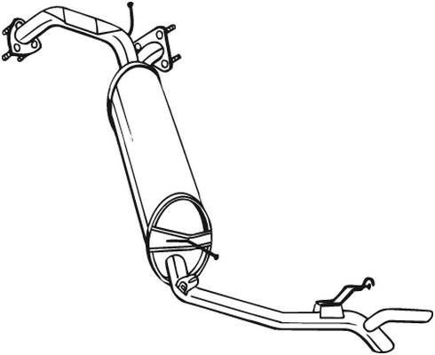Bakre ljuddämpare Bosal 282-975 BOSAL