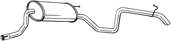 Bakre ljuddämpare Bosal 282-979 BOSAL