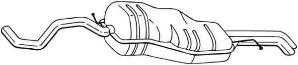 Bakre ljuddämpare Bosal 282-985 BOSAL