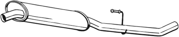 Mittenljuddämpare Bosal 283-235 BOSAL